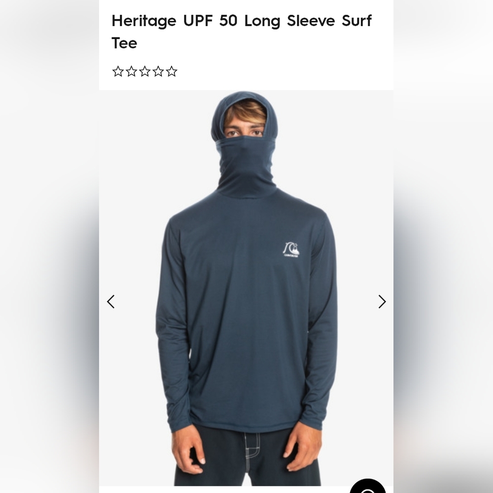 Quicksilver Men's t shirt size S Long sleeves pullover